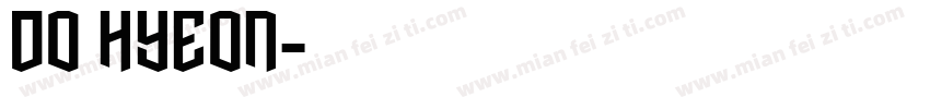 Do Hyeon字体转换